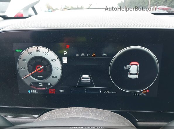KNDCT3L18P5016566 2023 KIA NIRO EV Белый Вид задних сидений
