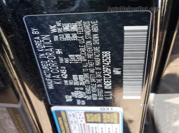 KNDETCA26P7425268 2023 KIA SELTOS Black 