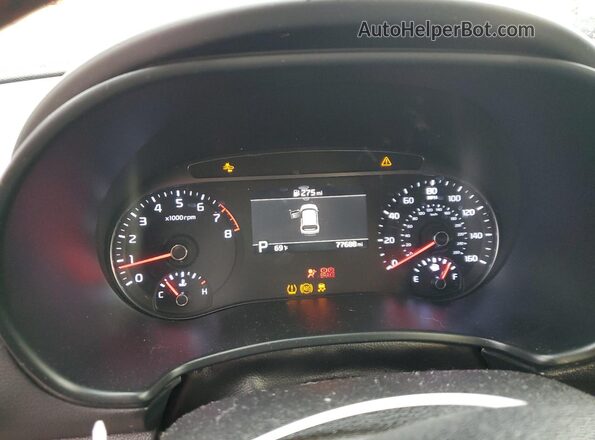 KNDJ53AF2L7700267 2020 KIA SOUL White ხელსაწყოთა პანელის ხედი