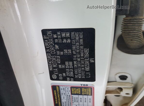 KNDJ53AFXL7064892 2020 KIA SOUL White Շարժիչի բաժամունքի տեսք
