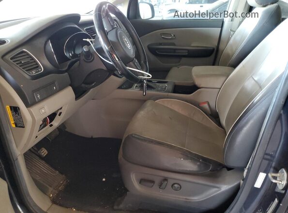 KNDMB5C10H6311000 2017 KIA SEDONA Black Front interior view