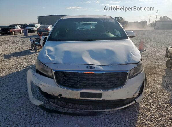 KNDMB5C10K6530885 2019 KIA SEDONA White Widok z przodu