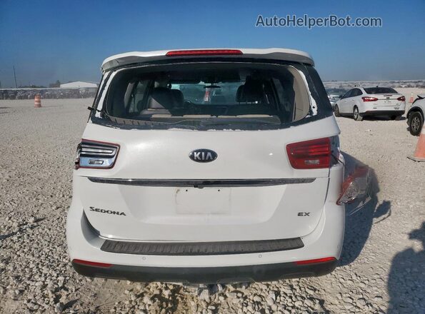 KNDMB5C10K6530885 2019 KIA SEDONA White Widok z tyłu