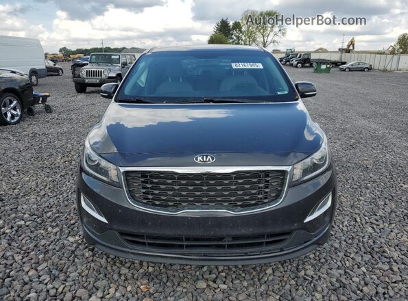 KNDMB5C10K6569234 2019 KIA SEDONA Black Front view