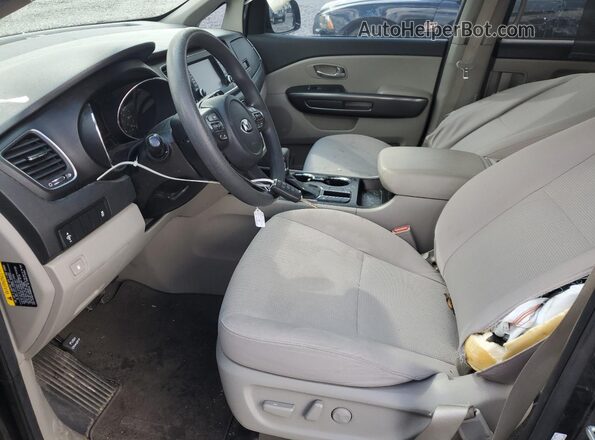 KNDMB5C10K6569234 2019 KIA SEDONA Black Front interior view