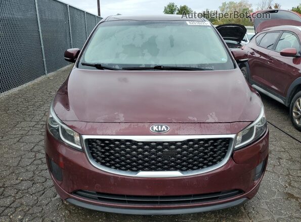 KNDMB5C11J6386407 2018 KIA SEDONA Maroon 