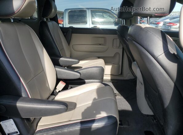 KNDMB5C12K6493354 2019 KIA SEDONA Black Widok wnętrza z tyłu