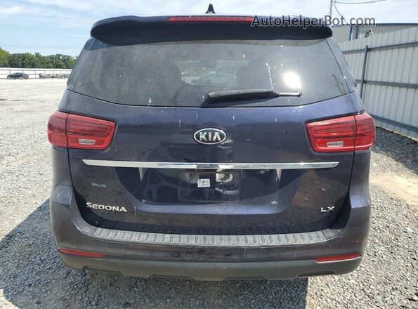 KNDMB5C12L6618130 2020 KIA SEDONA Blue Widok z tyłu