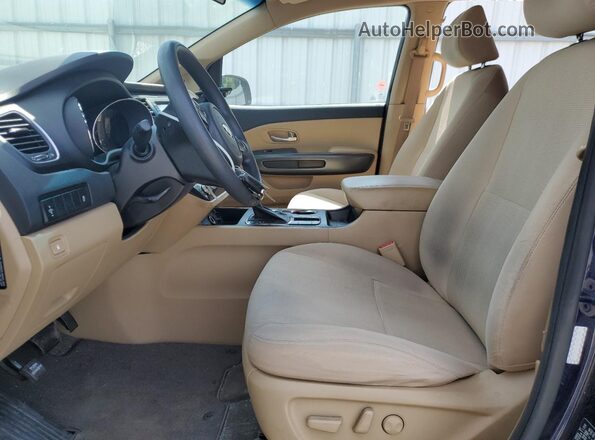 KNDMB5C12L6618130 2020 KIA SEDONA Blue Widok wnętrza z przodu
