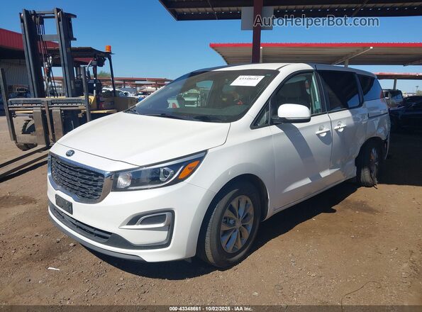 KNDMB5C12M6673193 2021 KIA SEDONA White წინა მარცხენა ხედი სამი მეოთხედიდან
