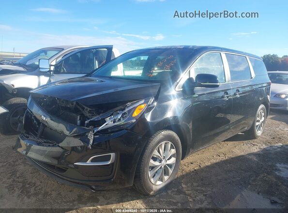 KNDMB5C14L6599824 2020 KIA SEDONA Black წინა მარცხენა ხედი სამი მეოთხედიდან
