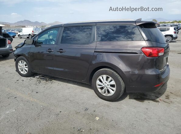 KNDMB5C15H6339150 2017 KIA SEDONA Brown Задня ліва чверть