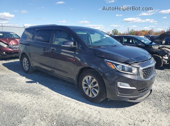 KNDMB5C15L6568923 2020 KIA SEDONA Угольный Передняя правая четверть