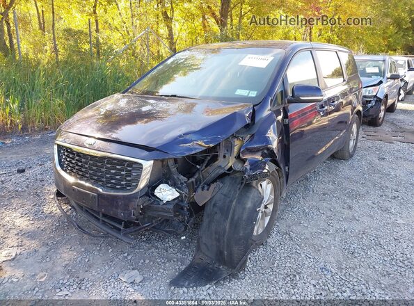 KNDMB5C16L6646402 2020 KIA SEDONA Dark Blue Вид спереду