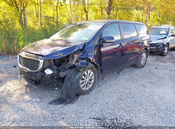 KNDMB5C16L6646402 2020 KIA SEDONA Dark Blue Передня ліва чверть