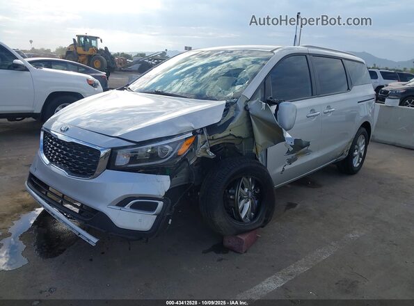 KNDMB5C17K6515929 2019 KIA SEDONA Silver Przód lewy