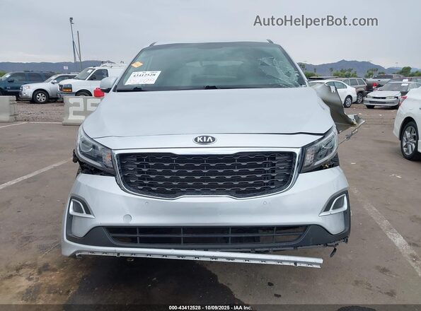 KNDMB5C17K6515929 2019 KIA SEDONA Silver Widok zestawu wskaźników