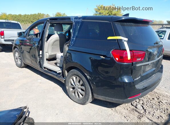 KNDMB5C17M6668507 2021 KIA SEDONA Black უკანა მარცხენა