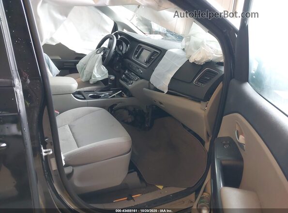KNDMB5C18L6618794 2020 KIA SEDONA Black Вид салону спереду