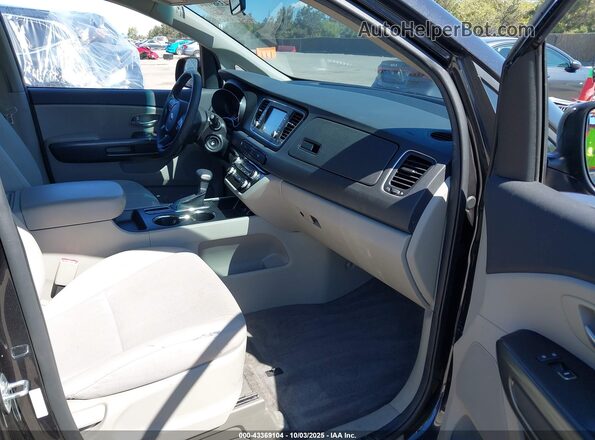 KNDMB5C18L6653478 2020 KIA SEDONA Gray Widok wnętrza z przodu