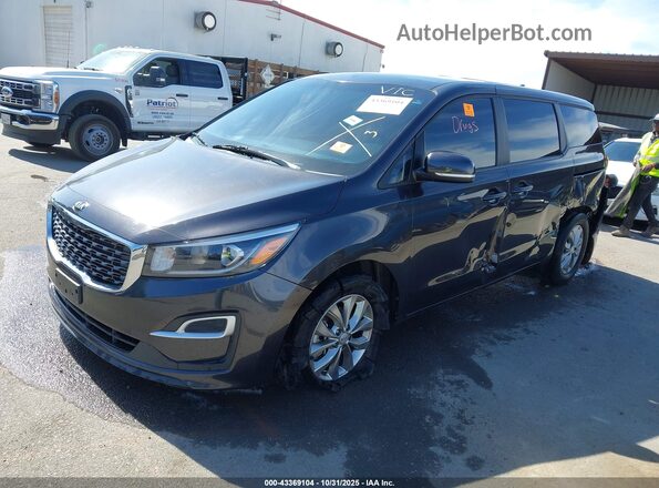 KNDMB5C18L6653478 2020 KIA SEDONA Gray Przód lewy