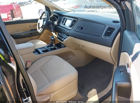KNDMB5C1XK6509817 2019 KIA SEDONA Black წინა სალონის ხედი
