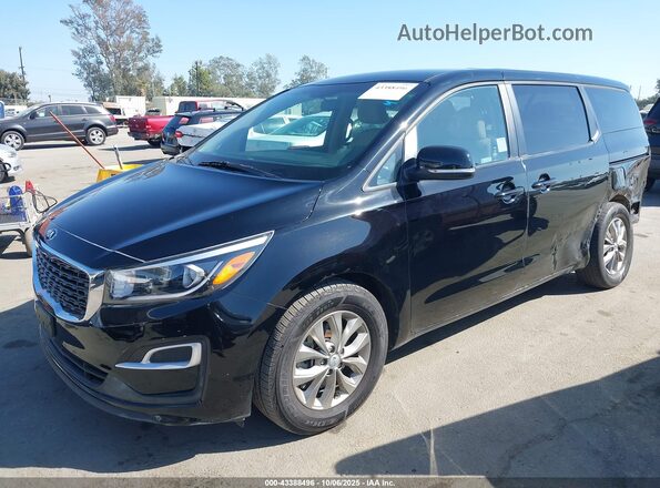 KNDMB5C1XK6509817 2019 KIA SEDONA Black წინა მარცხენა ხედი სამი მეოთხედიდან