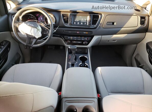 KNDMB5C1XL6592926 2020 KIA SEDONA White Առջևի վահանակի տեսք