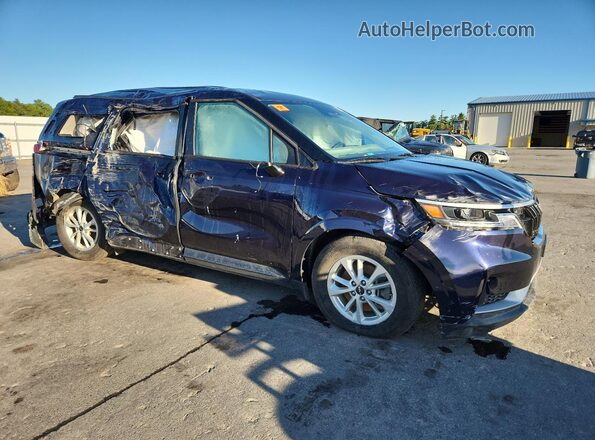KNDNB4H37R6321341 2024 KIA CARNIVAL Синий Передняя правая четверть