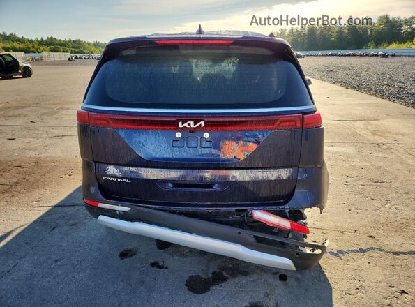 KNDNB4H37R6321341 2024 KIA CARNIVAL Синий Вид сзади