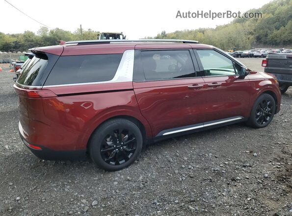 KNDNE5H32P6276125 2023 KIA CARNIVAL Бордовый Задняя правая четверть