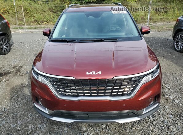 KNDNE5H32P6276125 2023 KIA CARNIVAL Бордовый Вид спереди