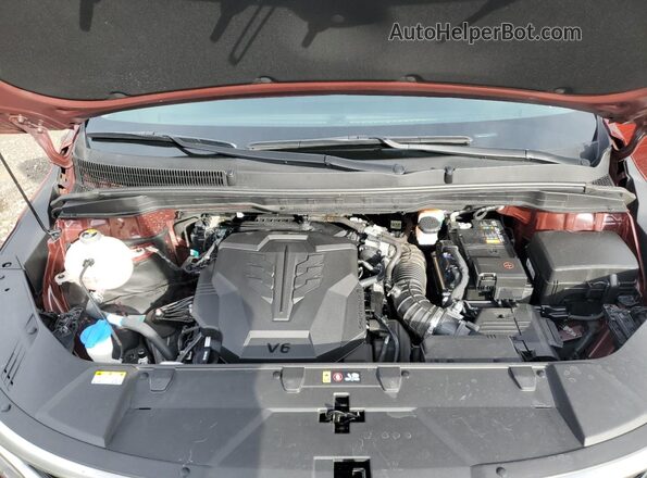 KNDNE5H32P6276125 2023 KIA CARNIVAL Бордовый Вид подкапотного пространства