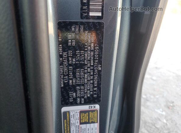 KNDNE5H37P6209097 2023 KIA CARNIVAL Blue Շարժիչի բաժամունքի տեսք