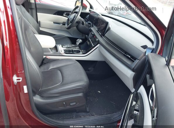 KNDNE5H3XP6291519 2023 KIA CARNIVAL MPV Maroon Widok wnętrza z przodu