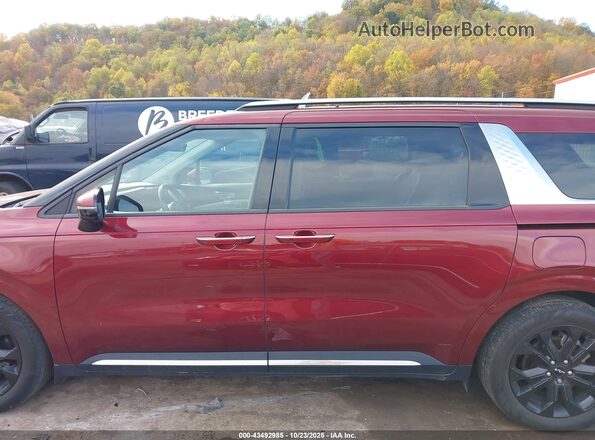 KNDNE5H3XP6291519 2023 KIA CARNIVAL MPV Maroon Widok wnętrza 360 stopni