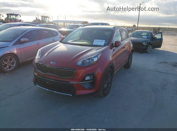 KNDP63AC2L7832541 2020 KIA SPORTAGE Red წინა მარცხენა ხედი სამი მეოთხედიდან