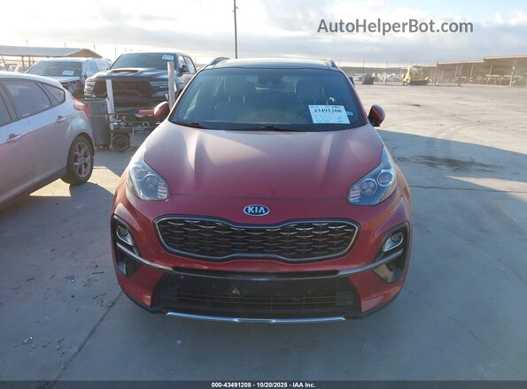 KNDP63AC2L7832541 2020 KIA SPORTAGE Red ხელსაწყოთა პანელის ხედი
