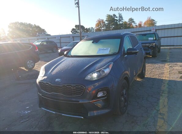 KNDP63AC4L7661842 2020 KIA SPORTAGE Gray Առջևի ձախ երեք քառորդ տեսարան