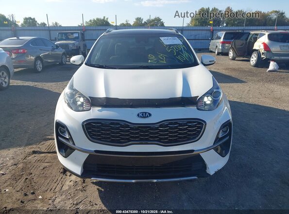 KNDP63AC4L7795623 2020 KIA SPORTAGE White წინა პანელის ხედი