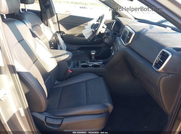 KNDP63AC4M7854154 2021 KIA SPORTAGE Gray წინა სალონის ხედი