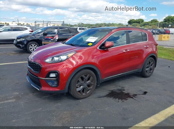 KNDP63AC8L7779943 2020 KIA SPORTAGE Red წინა მარცხენა ხედი სამი მეოთხედიდან