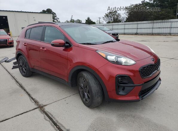 KNDP63AC9M7928605 2021 KIA SPORTAGE Red Передня права чверть
