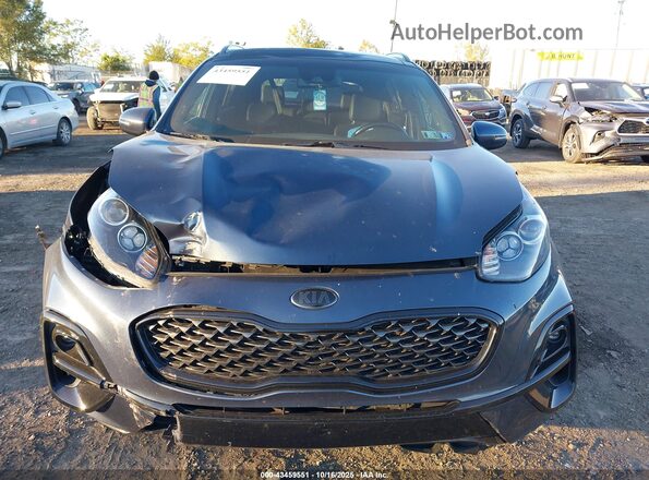 KNDP6CAC3N7954392 2022 KIA SPORTAGE Blue Widok deski rozdzielczej