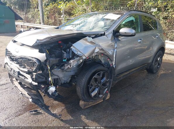 KNDP6CAC4L7770947 2020 KIA SPORTAGE Gray Vista tres cuartos delantera izquierda