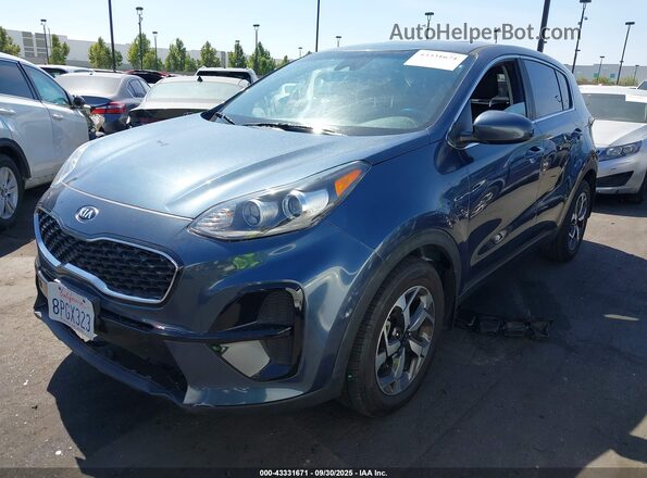 KNDPM3AC1L7778073 2020 KIA SPORTAGE Blue წინა მარცხენა ხედი სამი მეოთხედიდან