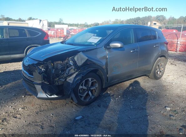 KNDPM3AC1M7931892 2021 KIA SPORTAGE Gray წინა მარცხენა ხედი სამი მეოთხედიდან