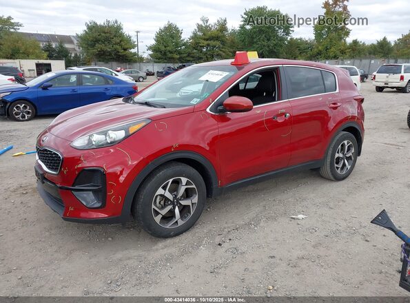 KNDPM3AC3M7902832 2021 KIA SPORTAGE Red Vista tres cuartos delantera izquierda