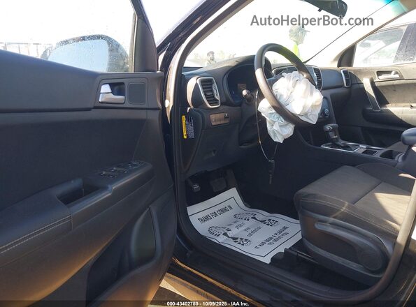 KNDPM3AC9K7525694 2019 KIA SPORTAGE Black Вид салону спереду