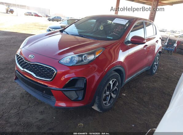 KNDPM3ACXM7881817 2021 KIA SPORTAGE Red Առջևի ձախ երեք քառորդ տեսարան